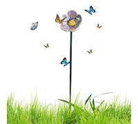 Bee Watering Station for Garden, Ceramic Flower Shape Bee Waterer Butterfly Baths Watering Station for Outdoor Patio Yard