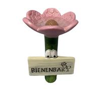 Bee Watering Station for Garden - Flower-Shaped Feeder Cup - Bees Waterings Cups - for Hummingbird Birds Hives Beekeeping Keeping Outdoors Outside Butterfly (1-Pack, Vibrant Sunflower Yellow)