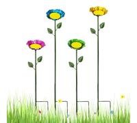 Bee Watering Station, Metal Pollinator Feeder Set, Weatherproof Water Cups for Honeybees, Sturdy Outdoor Garden Accessory, Backyard Wildlife Decor, Bee Water Feeder for Lawn and Backyard