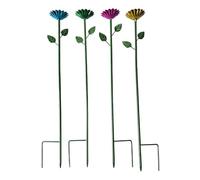 Bee Watering Station - Metal Weatherproof Artistic Tool | Drinking Flower Cups for Garden Courtyard Park Balcony Backyard Terrace Farm Yard Lawn, Pollinator Hydration Bath Oasis Gift Set