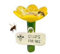 Bee Watering Station - Outdoor Flower Shaped Bee Drinking Feeder,Outdoor Butterfly Drinker - for Field Backyard Farm Patio Lawn Balcony Planter Courtyard Landscape