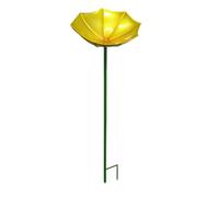 Bee Watering Station, Pollinator Drinking Bath Bowl, Garden Water Dish with Stake Support, Outdoor Fly Hydration Feeder, Decorative Garden Accessory for Backyard Lawn Park Farm Use 13x13x64cm
