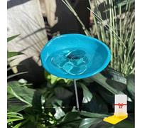 Bee Watering Station with Glass Marbles, Hummingbird Feeders for Outdoors, Butterfly Puddler Pollinator Drinking Cups, Bee Baths Attractors Bird Water Feeder, Garden Courtyard Hive Decor(G)