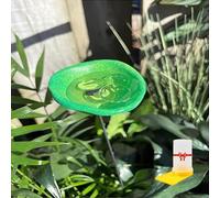 Bee Watering Station with Glass Marbles, Hummingbird Feeders for Outdoors, Butterfly Puddler Pollinator Drinking Cups, Bee Baths Attractors Bird Water Feeder, Garden Courtyard Hive Decor(C)