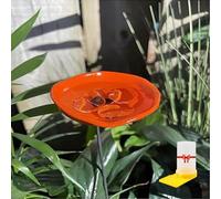 Bee Watering Station with Glass Marbles, Hummingbird Feeders for Outdoors, Butterfly Puddler Pollinator Drinking Cups, Bee Baths Attractors Bird Water Feeder, Garden Courtyard Hive Decor(A)