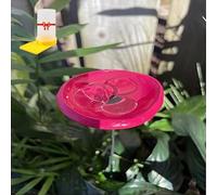 Bee Watering Station with Glass Marbles, Hummingbird Feeders for Outdoors, Butterfly Puddler Pollinator Drinking Cups, Bee Baths Attractors Bird Water Feeder, Garden Courtyard Hive Decor(E)