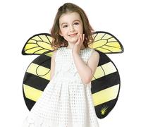 Bee Wings Butterfly Kids, Party Wing Supplies, Toddler Butterfly Wings for Girls Boys Bee Costume Accessories for Clothing School Parties, Robuste