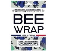 Bee wrap - emballage alimentaire réutilisable x 3 feuilles - nature bleu G