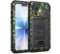 Beeasy Coque Étanche pour iPhone 17 IP68 Waterproof Métal Antichoc, 360 Intégrale Incassable Coque avec Protège-écran Intégré, Militaire Protection Etui de Extérieur Chantier, Camouflage