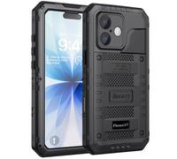 Beeasy Coque Étanche pour iPhone 17 IP68 Waterproof Métal Antichoc, 360 Intégrale Incassable Coque avec Protège-écran Intégré, Militaire Protection Etui de Extérieur Chantier, Noir