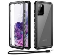Beeasy Coque pour Samsung Galaxy S20 Plus Étanche IP68, Protection Écran et Caméra Intégrés, 360° Militaire Antichoc Résistante Coque, Intégrale Blindé Anti-Poussière Indestructible Étui, Noir
