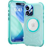 Beeasy Magnétique Coque pour iPhone 17 Étanche Antichoc - Compatible MagSafe, Protection IP68 Waterproof 360 Intégrale Antichoc, Protection Écran & Caméra Intégrée Double Case, 6.3” Bleu