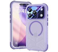 Beeasy Magnétique Coque pour iPhone 17 Pro Max Étanche Antichoc - Compatible MagSafe, Protection IP68 Waterproof 360 Intégrale Antichoc, Protection Écran & Caméra Intégrée Double Case, 6.9” Violett