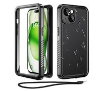 Beeasy pour Coque iPhone 15 Plus Étanche Antichoc-IP68 Waterproof Chantier Protection [avec Protection Écran+Camera]-360 Intégrale Full Body Militaire Étui iPhone 15 Plus (6,7")-Noir