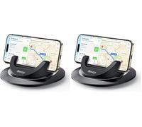 Beeasy Support Telephone Voiture, Porte Téléphone Voiture Tableau de Bord Silicone [Rotation à 360 °] [Opération à Une Main], Car Phone Holder pour Smartphones iPhone Samsung Xiaomi (Lot de 2)