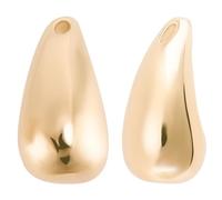 Beebeecraft 1 boîte de 10 breloques en Forme de Larme Plaquées Or 18 carats Perles de Pluie en Forme de Goutte D'Eau pour la Fabrication de Bijoux et de Bracelets à Faire Soi Même