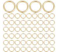 Beebeecraft 1 Box 300 Stück Offene Biegeringe Aus 24 Karat Vergoldetem Edelstahl Mit Einer Schlaufe Runde Verbindungsringe Für Die Herstellung Von Armbändern Halsketten Und Schmuck 8 mm