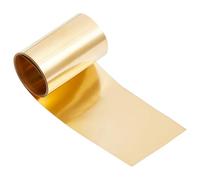 Beebeecraft 39.4"X2" rouleau de Laiton Doré Bande Métallique Haute Dureté Réparations Électriques en Vrac Sculpture Estampage Décorations Feuilles D'Aluminium Rouleaux pour la Fabrication de Bijoux