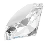 Beebeecraft Grand Presse Papier en Cristal Transparent en Forme de Diamant pour Centre de Table 78mm pour Mariage Noël Fête Décoration de Table pour la Maison