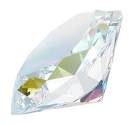 Beebeecraft Grand Presse Papier en Verre Cristal Diamant AB Coloré Diamant Bijou Attrape Soleil 78mm Mariage Anniversaire Fête Faveurs Table Décoration de la Maison