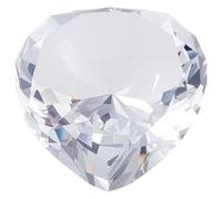 Beebeecraft Presse Papier en Cristal Diamant en Forme de Cœur avec Gros Strass de 60mm pour Femme Décoration de Bureau Mariage Anniversaire Fête des Mères Saint Valentin