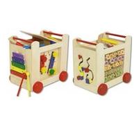 Beeboo - chariot d'activites en bois - jouet d'eveil G