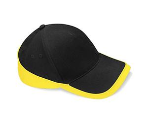 Beechfiel - Casquette 100% coton - Adulte unisexe, Noir/Jaune,