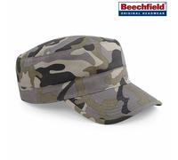 Beechfield B33 Chapeau Militaire Camouflage Camo Coton Twill Visire