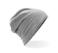 Beechfield B361 Jersey Beanie - Heather Grey - One Size