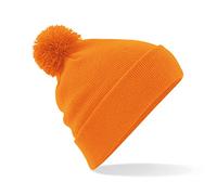 Beechfield Original Pom Beanie Bonnet, Orange, Taille Unique Mixte