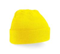 Beechfield - B45 - Bonnet Beanie Original A Revers - Jaune