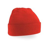 Beechfield - B45 - Bonnet Beanie Original A Revers - Rouge vif