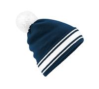 Beechfield Stadium Beanie Bonnet, Bleu Marine et Blanc (French Navy/White), Taille Unique Mixte
