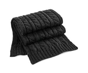 Beechfield B499 Écharpe en laine mélangée torsadée