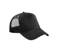 Beechfield® B640B Junior Snapback Trucker, noir/noir, taille unique