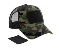 Casquette filet réglable à l'arrière avec patch amovible Beechfield - junglecamo - TU