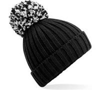 Beechfield - Bonnet a pompon adulte - B390 - noir - taille:Taille unique 6 G