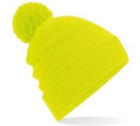 Beechfield - Bonnet a pompon adulte - B439 - jaune fluo - taille:Taille unique 4 G