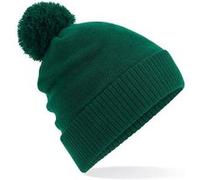 Beechfield - Bonnet a pompon adulte - B439 - vert bouteille - taille:Taille unique 10 G
