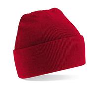 Beechfield Bonnet à Revers Casquette de Baseball, Rouge (Rouge Classique), Taille Unique Mixte