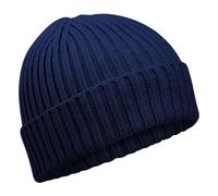 Beechfield Bonnet en coton bio pour enfant B341, Bleu marine Oxford., Taille unique