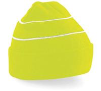 Beechfield - Bonnet Haute visibilité - Adulte Unisexe (Taille Unique) (Jaune Fluo)
