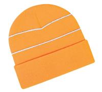Beechfield - Bonnet Haute visibilité - Adulte Unisexe (Taille Unique) (Orange Fluo)