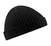 Beechfield Unisex Retro Trawler Winter Beanie Hat Casquette de Baseball, Noir, Taille Unique Mixte
