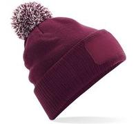 Beechfield - Bonnet SNOWSTAR - Unisexe (Taille unique) (Bordeaux/blanc) - UTBC4138 Bordeaux/blanc G