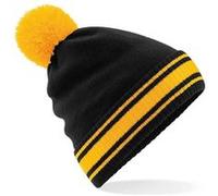 Beechfield - Bonnet STADIUM - Homme (Taille unique) (Noir / jaune) - UTRW6016 Noir / Jaune G