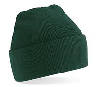 Beechfield Bonnet Tricoté, différentes couleurs - Vert Foncé, vert foncé, Homme, Taille unique