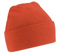 Beechfield - Bonnet tricoté - Unisexe (Taille Unique) (Orange foncé)