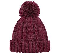 Beechfield Cable Knit Melange Beanie Bonnet Unisexe pour Adulte
