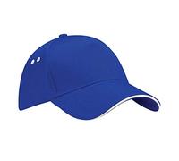 Beechfield B015c Ultimate Casquette à 5 panneaux, visière avec insert de couleur - Bleu - Taille Unique